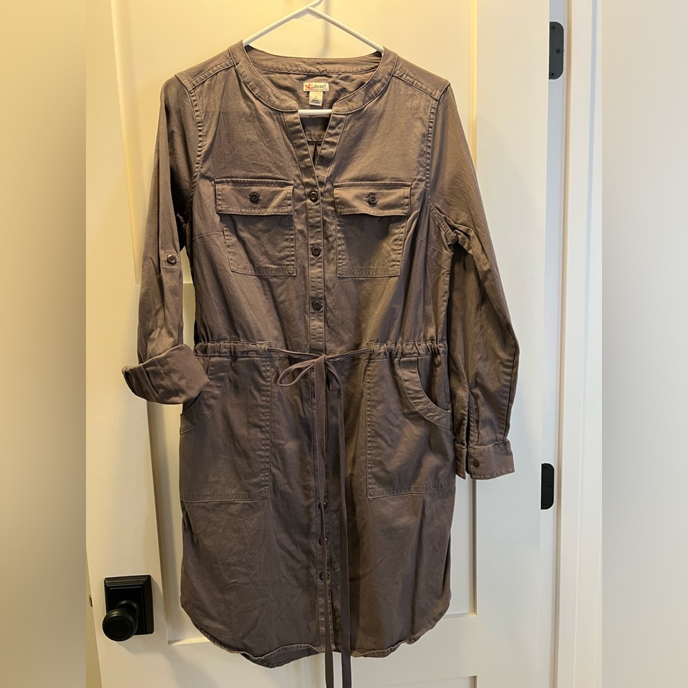 LLBean cotton/tencel shirtdress